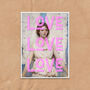Love Love Love Angel Typographic Wall Art Print, thumbnail 3 of 4