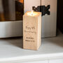 Personalised 5th Anniversary Wood Gift Candle Holder, thumbnail 1 of 7
