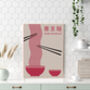 Japanese Noodles Food Art Print, thumbnail 3 of 3