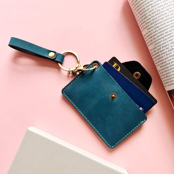 Women's Genuine Leather Card And Key Holder Organiser, 2 of 10