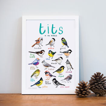 'Tits Of The World' Bird Art Print, 4 of 4