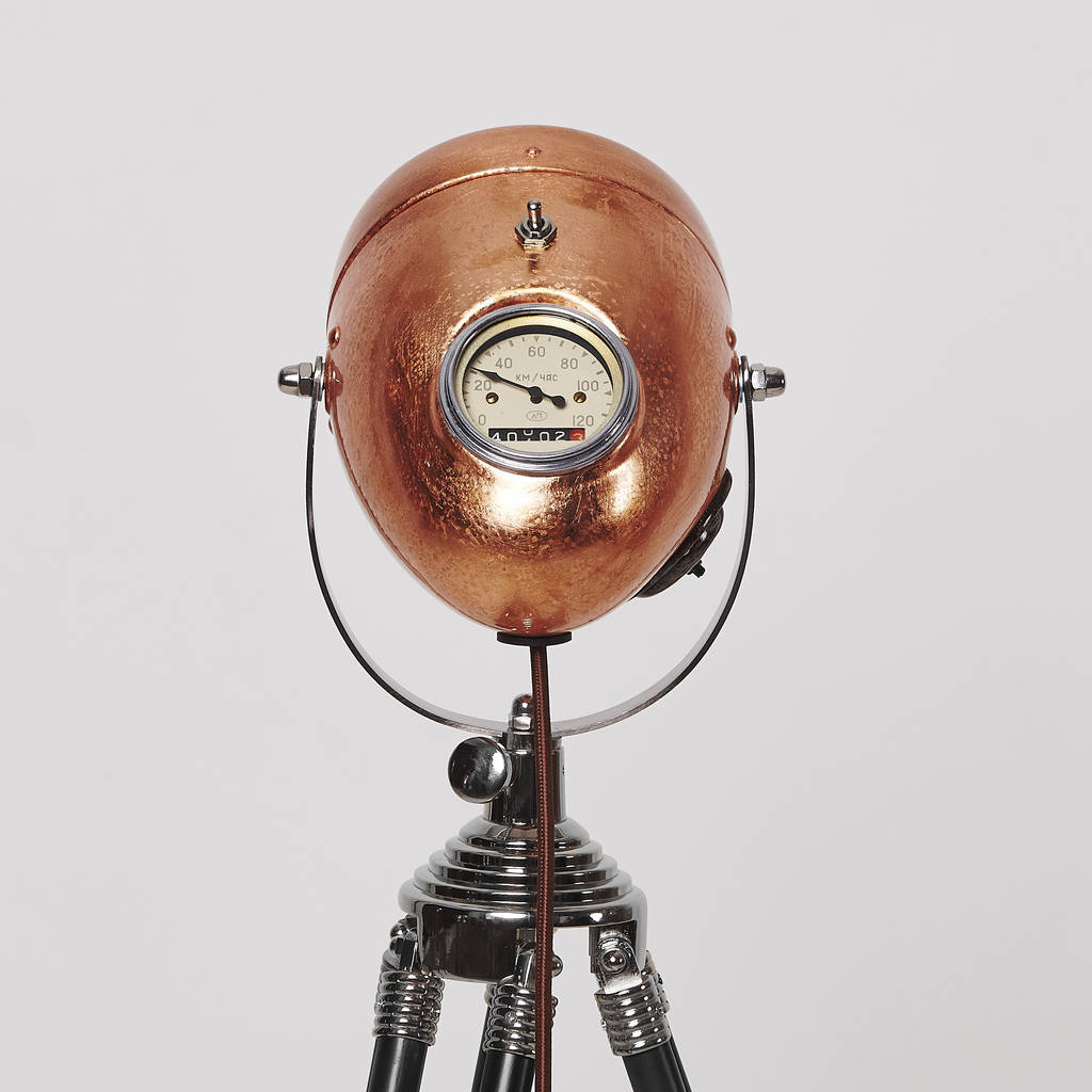 Road Master Retro Tripod Motorcycle Headlight Lamp By Reason Season