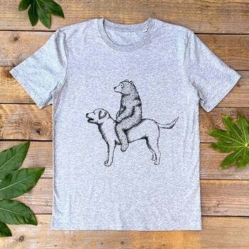 Bear And Labrador Organic T Shirt, 2 of 6