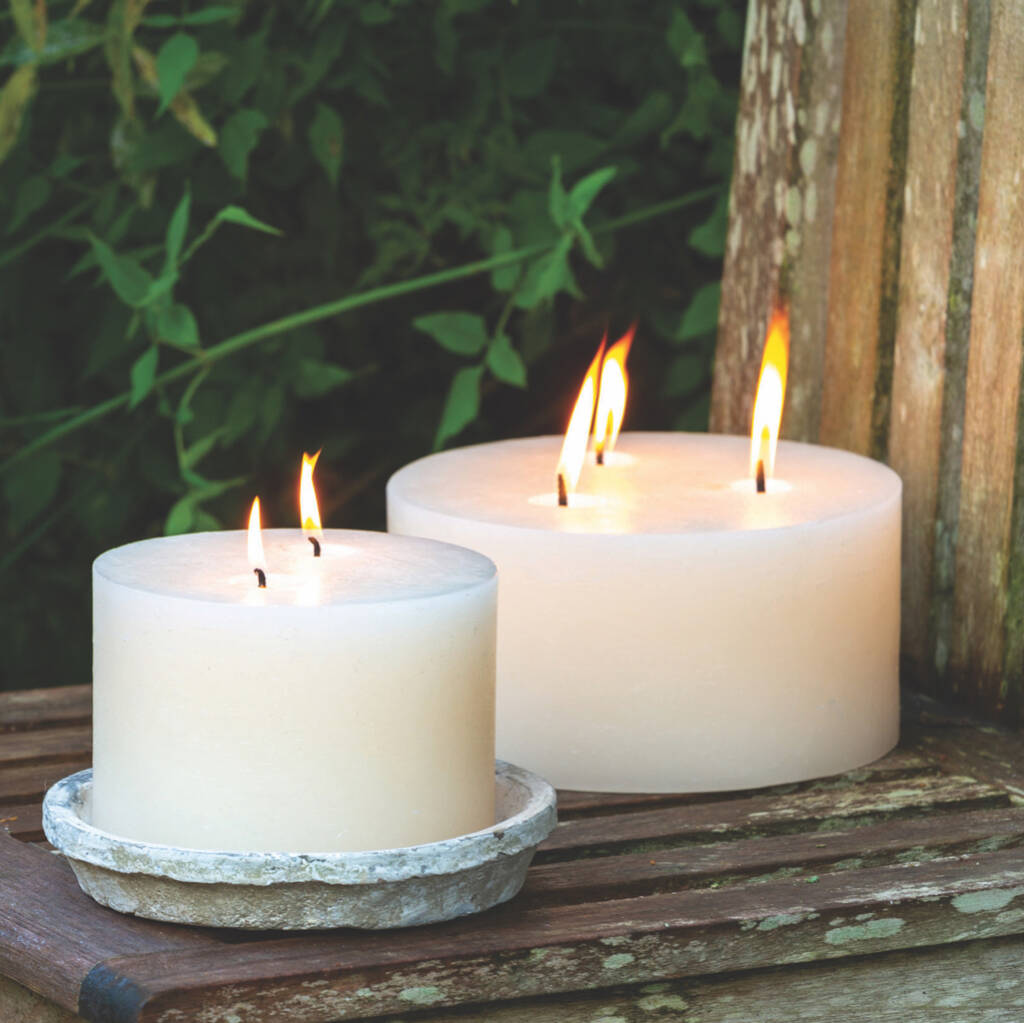 Thee Wick Pillar Candle By all things Brighton beautiful