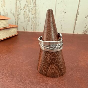 Lasting Rose Vintage Spoon Ring, 2 of 5