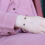 Black Ball Slim Gold Plated Elegant Bracelet, thumbnail 3 of 3