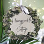 House Name/Number Wooden Christmas Door Wreath, thumbnail 4 of 7