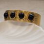 Black Agate Cuff Bangle, thumbnail 6 of 8