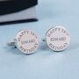 Personalised Happy Birthday Cufflinks, thumbnail 4 of 6
