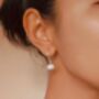 Vachana Shell Lily Sterling Silver Dangle Earrings, thumbnail 9 of 10