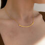 Curved Bar Necklace, thumbnail 3 of 6