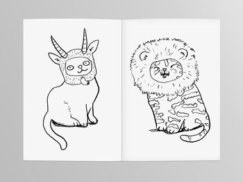 Colouring Book Cats Star Signs Of The Zodiac Booklet, 6 of 6