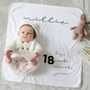 Personalised Baby Milestone Blanket, thumbnail 3 of 8