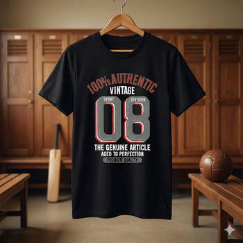 'Authentic Vintage 2008' 18th Birthday Gift T Shirt, 4 of 12
