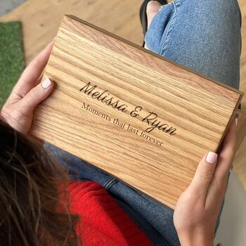 Personalised Oak Memory Box, 4 of 12