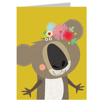 Mini Party Koala Greetings Card, 2 of 5