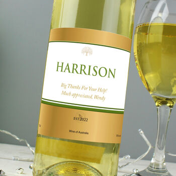 Personalised Gold Label White Wine, 3 of 5