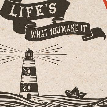 Life's What You Make It Music Poster Print, 3 of 4
