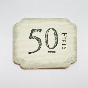 50th Birthday Card ~ Handmade, 2 of 3