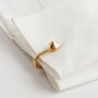 Shackle Cufflinks Gold, thumbnail 5 of 5