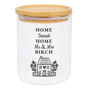 Personalised Home Glass Storage Jar, 5 of 5
