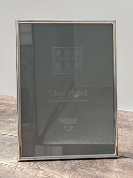 Sixtrees Slim Silver Plated Border Photo Frame, Five X Seven, 2 of 3