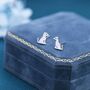 Sterling Silver Cute Puppy Dog Stud Earrings, thumbnail 7 of 11