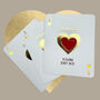 Ace Of Hearts Two Heart Brooch Gift Card, thumbnail 3 of 4