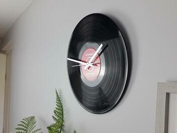 Personalised Vinyl Record Wall Clock, 2 of 8