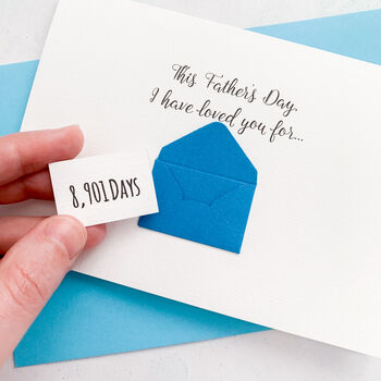 Personalised Father's Day Days Envelope Card, 5 of 7