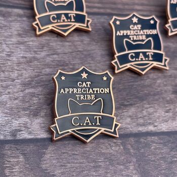 Cat Appreciation Tribe Enamel Pin C.A.T Member, 5 of 5