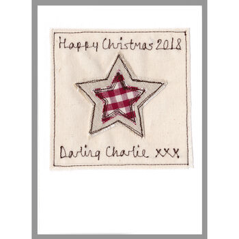 Personalised Star 1st Christmas Card For Baby Boy, 6 of 12