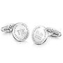 Special Initials And Date Cufflinks | Groom's Party Wedding Gift, thumbnail 1 of 7