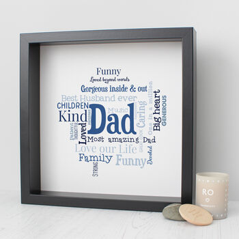 Personalised Birthday Word Art Gift For Dad, 3 of 8