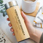 Personalised Star Bamboo Flask | Tea | Coffee | Father's Day | Dad | Grandad|, thumbnail 4 of 7