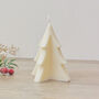 White Christmas Tree Candle Christmas Decoration, thumbnail 1 of 5