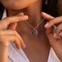 Personalised Wreath Necklace Sterling Silver, thumbnail 4 of 12