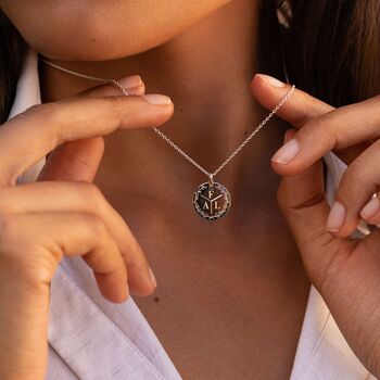 Personalised Wreath Necklace Sterling Silver, 4 of 12