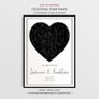 The Night We Met Personalised Star Map Print Dating Couples Gift, thumbnail 1 of 12