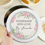 Personalised Abstract Rose Round Cake Storage Tin, thumbnail 1 of 5