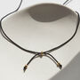 Heart Cord Necklace Silver Or 18ct Gold Vermeil Plate, thumbnail 2 of 6