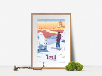 Trysil Ski Resort Norway Travel Poster Art Print, 4 of 8