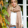 Personalised Fawn Blanket Scarf, thumbnail 1 of 2