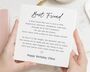 Personalised Best Friend Birthday Poem Card For Bestie, thumbnail 1 of 7