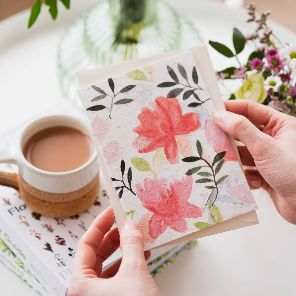 Roses Plantable Seed Card By Ruby & Bo