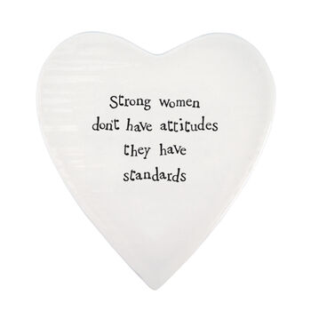 Strong Women Friendship Gift Porcelain Coaster, 4 of 5