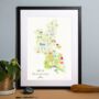Personalised Buckinghamshire Map: Add Favourite Places, thumbnail 1 of 3