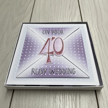 Ruby Wedding Anniversary I.O.U Gift Box Voucher, 4 of 7