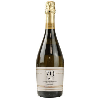 Personalised Italian Prosecco Milestone Birthday – Perfect For 30th, 40th, 50th, 60th Birthday Gifts, 4 of 4