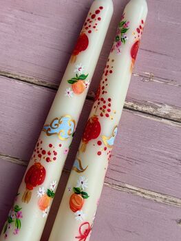 Hand Painted Lunar New Year Horse Candle Year Of The Horse, 5 of 8